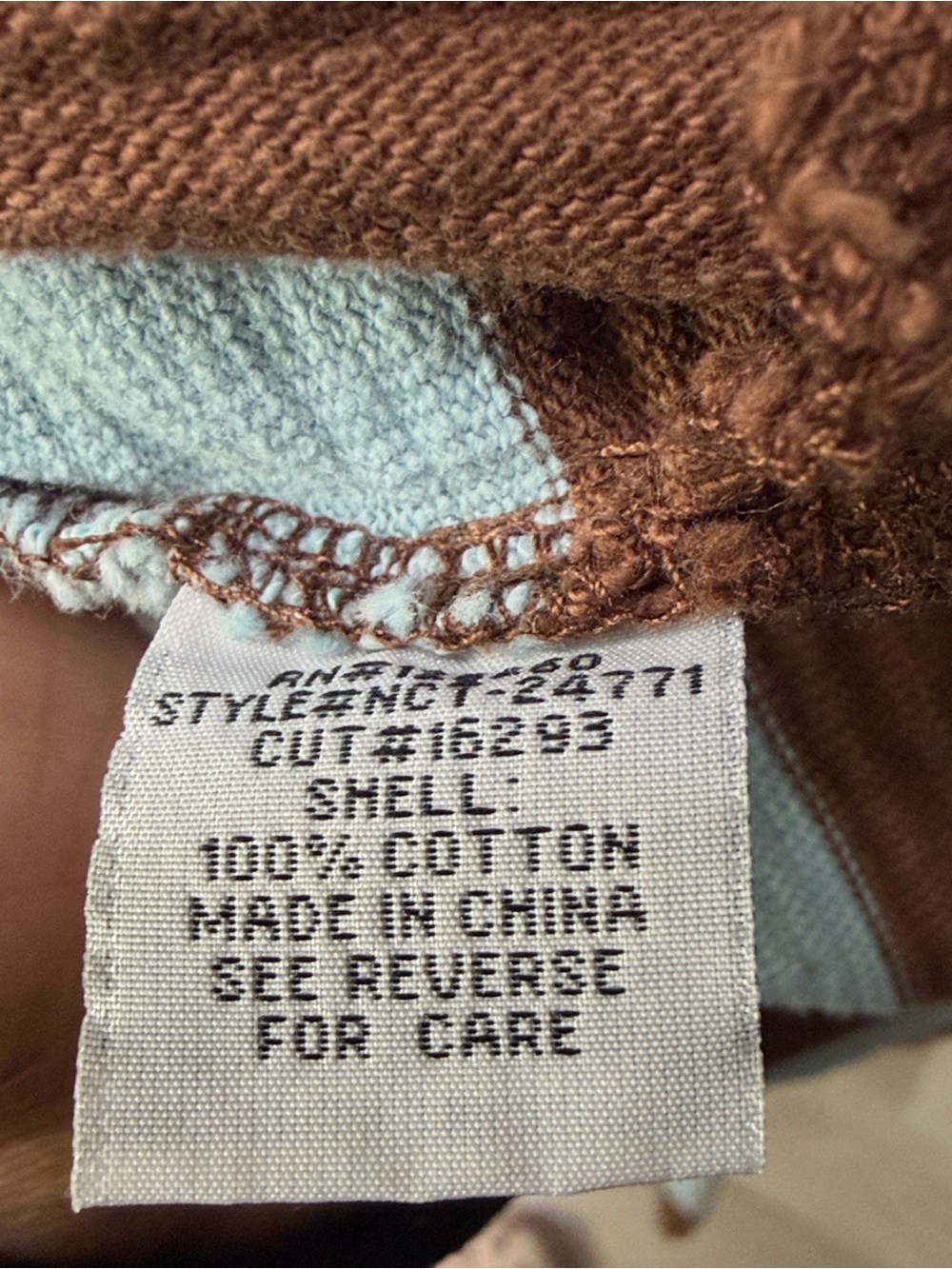 Velvet Heart Women’s  Brown & Light Blue Striped Collared Pullover L - Picture 7 of 7